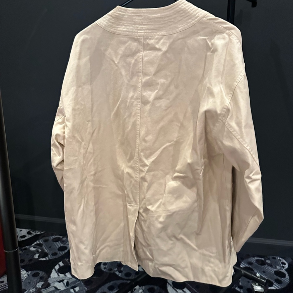 Apiece Apart Cream Blazer Lightweight Open-Front - Picture 3 of 3